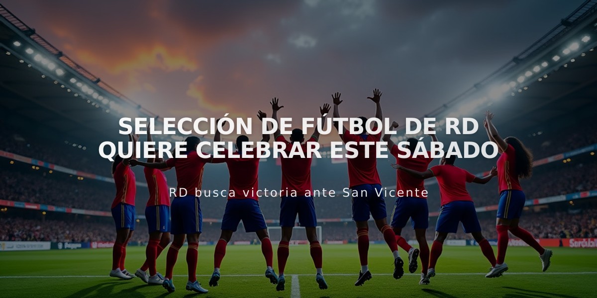 Selección Dominicana de Fútbol busca histórica clasificación a Copa Oro este sábado