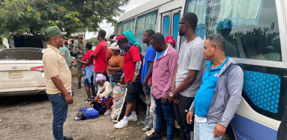 People gathered outside a building.