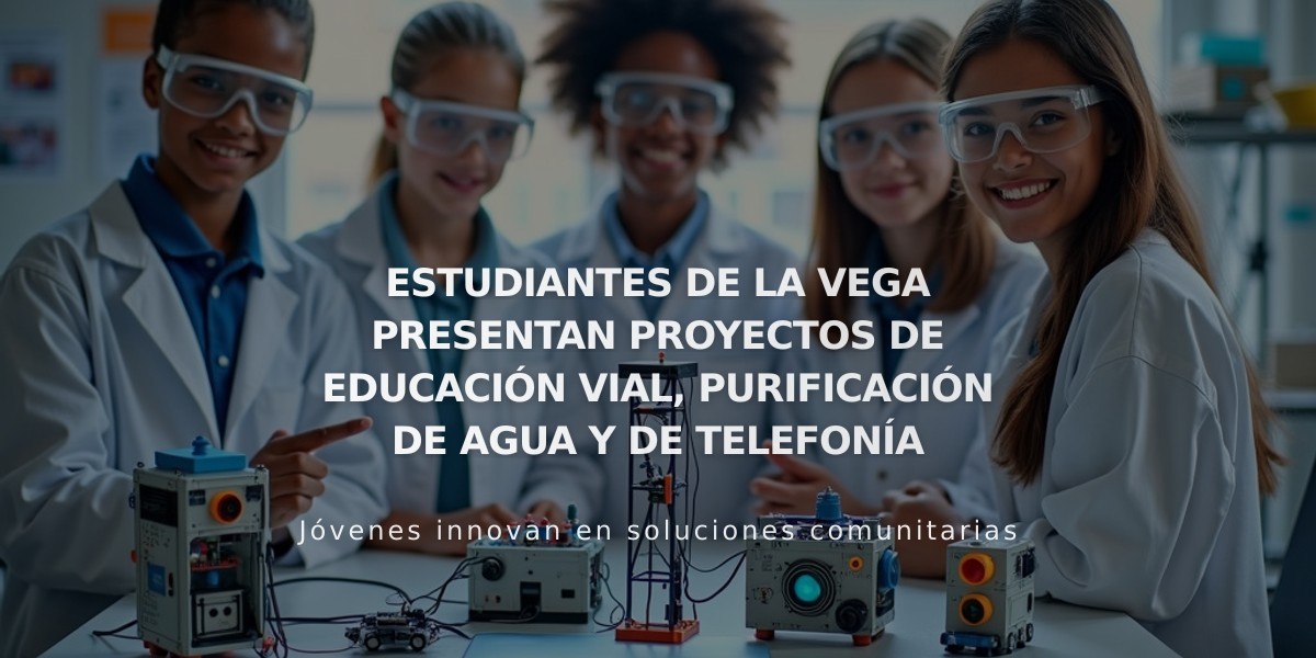 Estudiantes del Politécnico Don Pepe Álvarez exhiben proyectos tecnológicos en educación vial, agua y telefonía