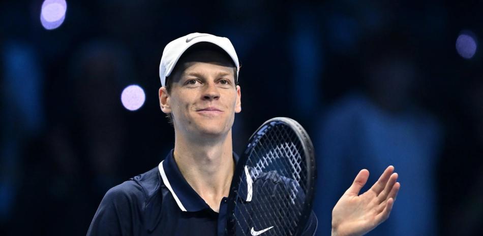 Man playing tennis with racket