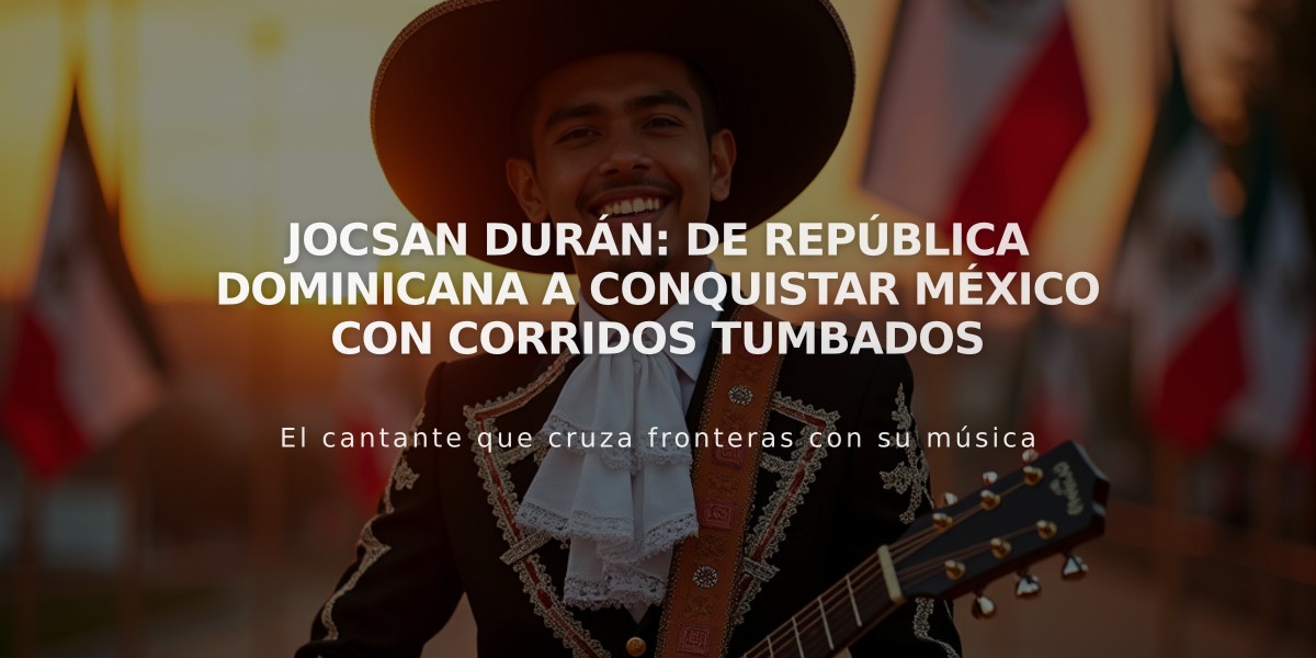 Jocsan Durán: De República Dominicana a conquistar México con corridos tumbados