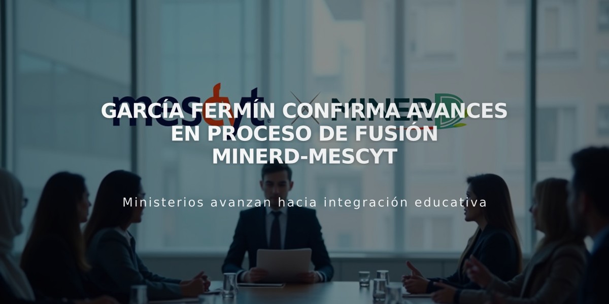 García Fermín confirma avances en proceso de fusión Minerd-Mescyt