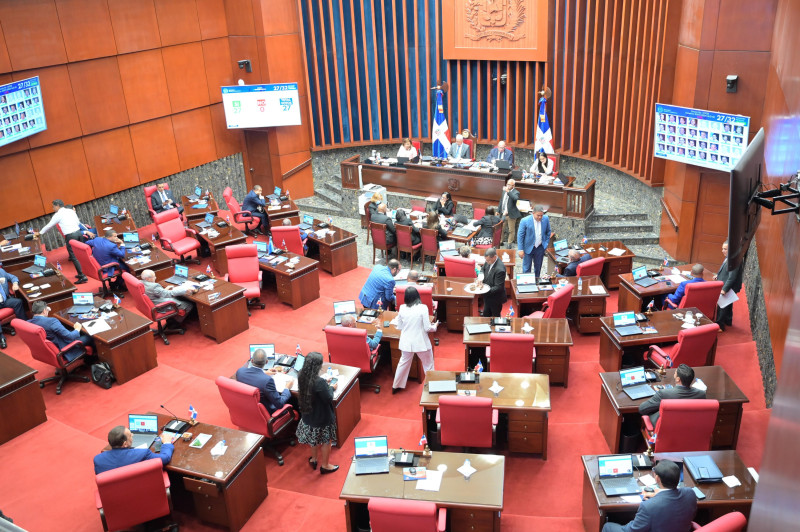 Legislators meeting in conference room