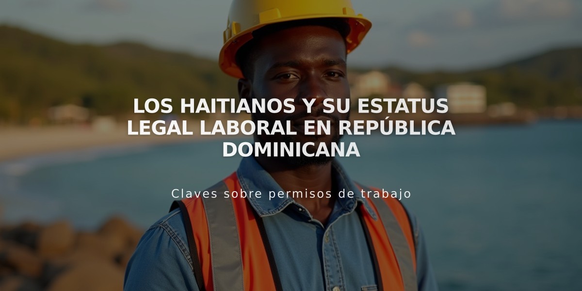 Los haitianos y su estatus legal laboral en República Dominicana