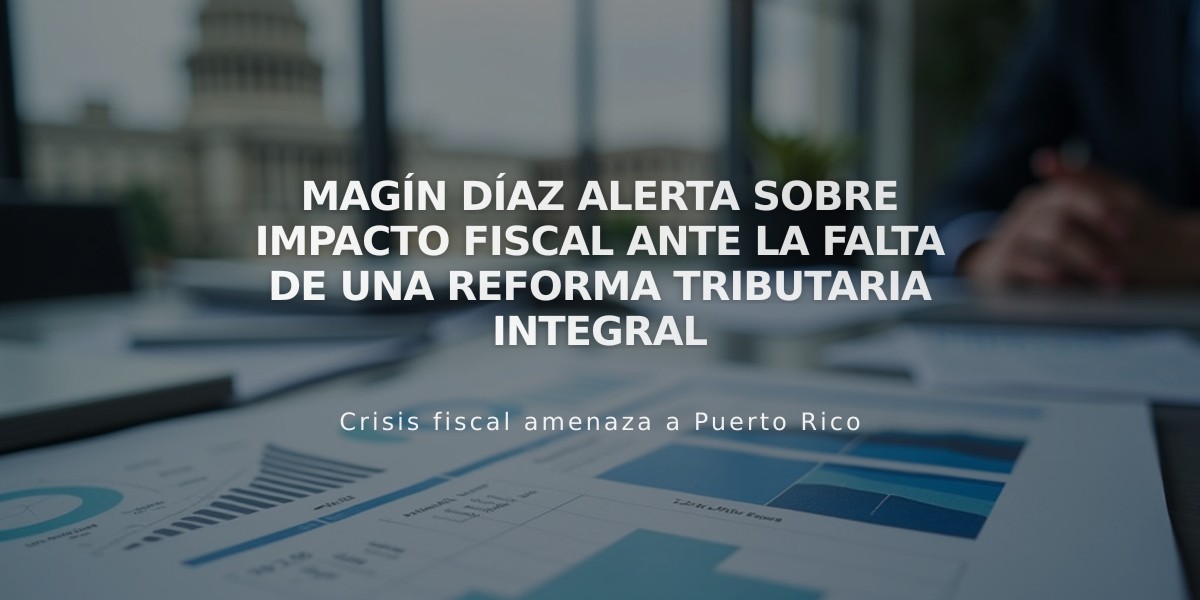 Magín Díaz alerta sobre impacto fiscal ante la falta de una reforma tributaria integral