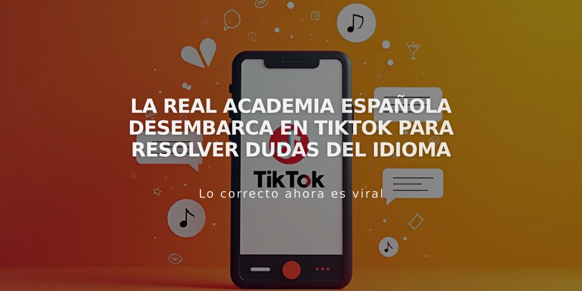 La Real Academia Española desembarca en TikTok para resolver dudas del idioma