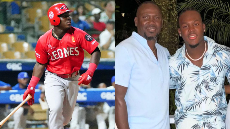 Jugador de béisbol corre en uniforme rojo