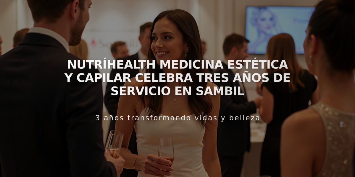 Nutríhealth Medicina Estética y Capilar celebra tres años de servicio en Sambil