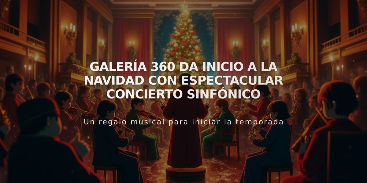 Galería 360 da inicio a la Navidad con espectacular concierto sinfónico