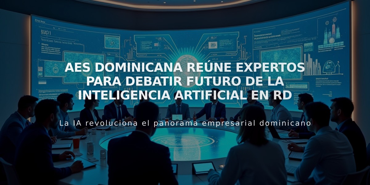 AES Dominicana reúne expertos para debatir futuro de la inteligencia artificial en RD