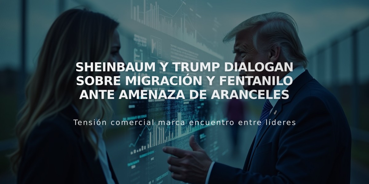 Sheinbaum y Trump dialogan sobre migración y fentanilo ante amenaza de aranceles