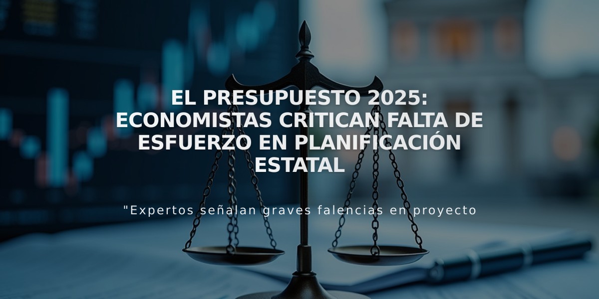 El presupuesto 2025: economistas critican falta de esfuerzo en planificación estatal