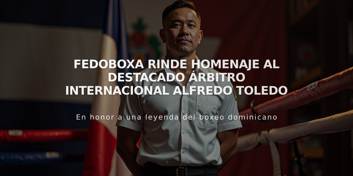 Fedoboxa rinde homenaje al destacado árbitro internacional Alfredo Toledo