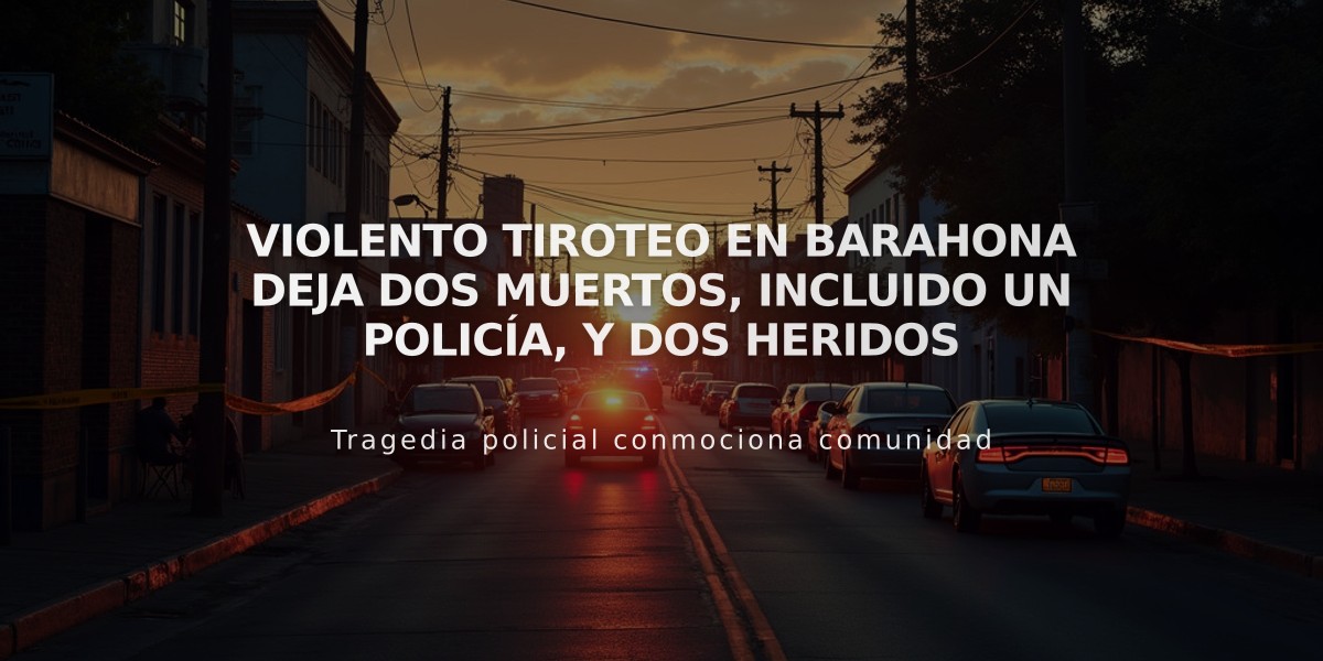 Violento tiroteo en Barahona deja dos muertos, incluido un policía, y dos heridos