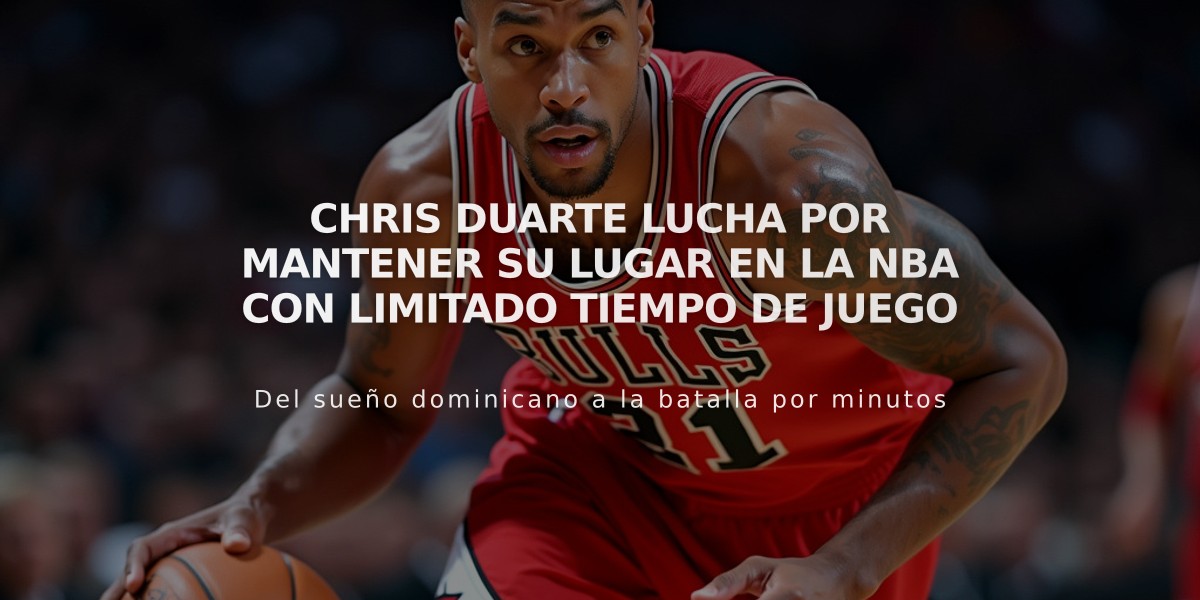 Chris Duarte lucha por mantener su lugar en la NBA con limitado tiempo de juego