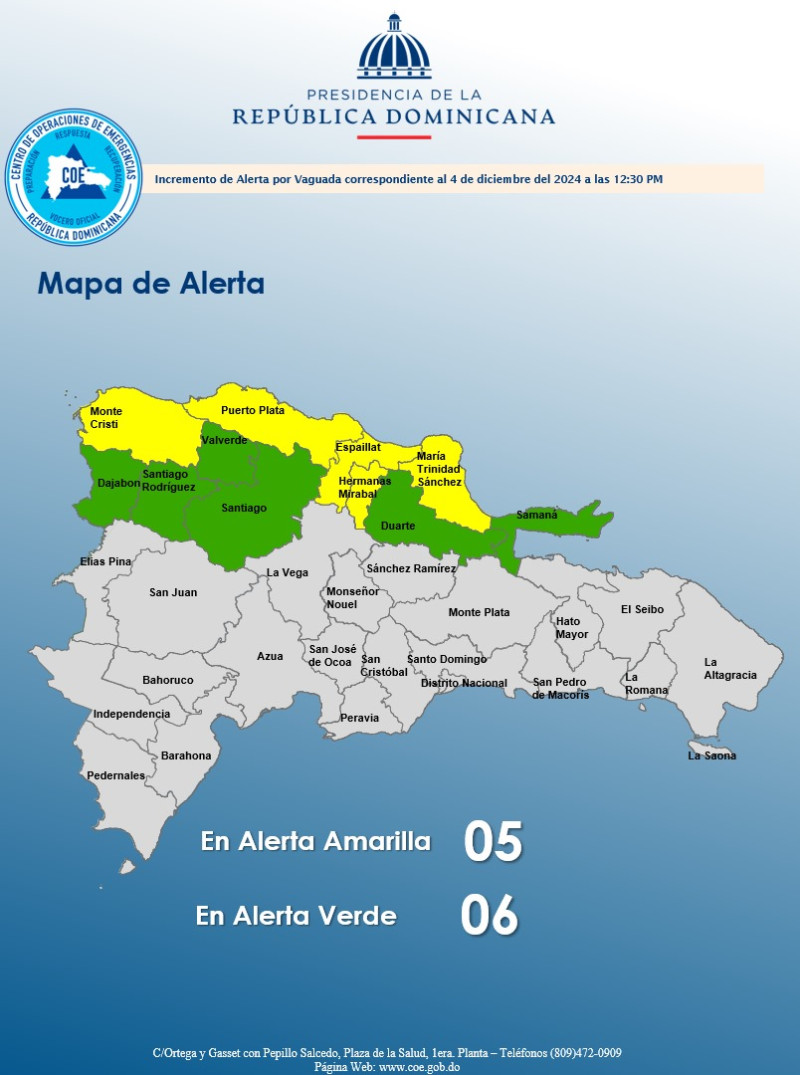 Mapa territorial de República Dominicana