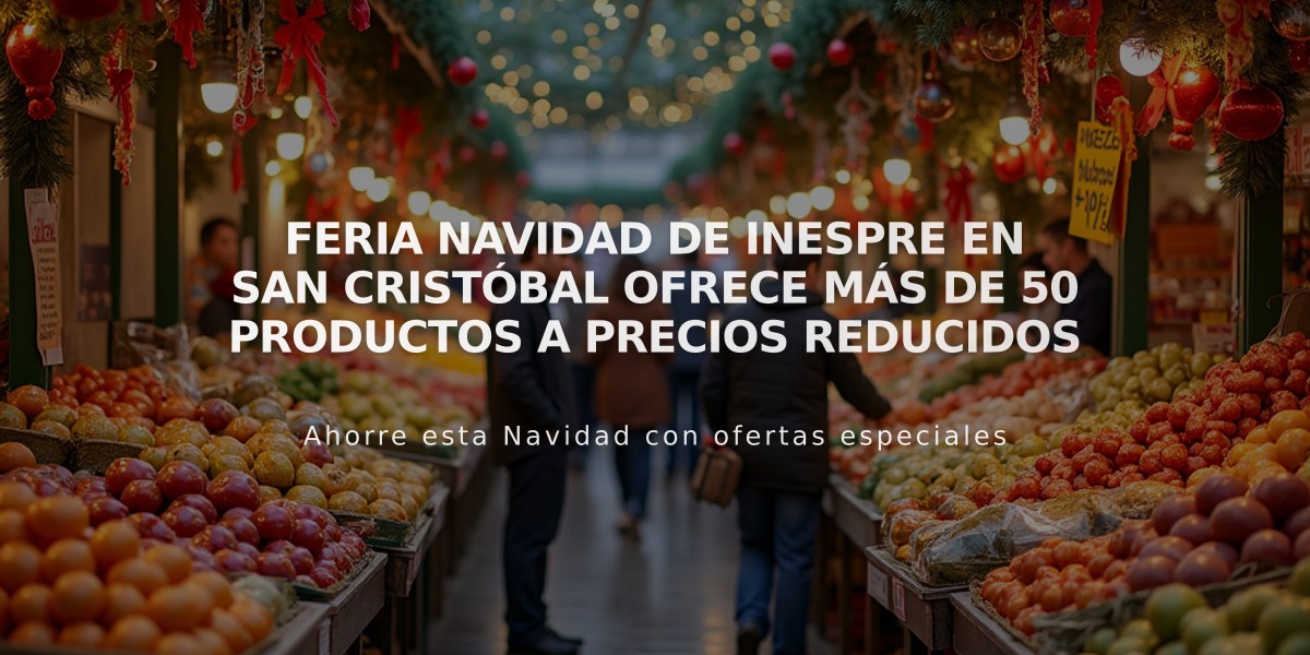 Feria Navidad de Inespre en San Cristóbal ofrece más de 50 productos a precios reducidos