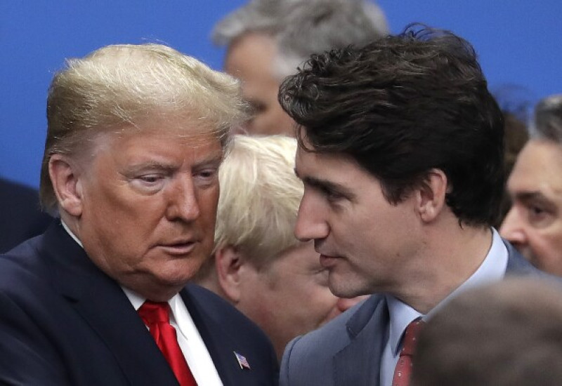 Trump y Trudeau frente a frente