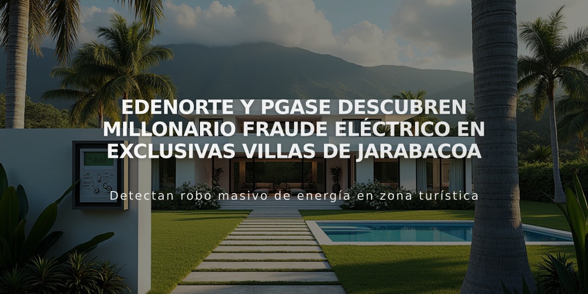 EDENORTE y PGASE descubren millonario fraude eléctrico en exclusivas villas de Jarabacoa