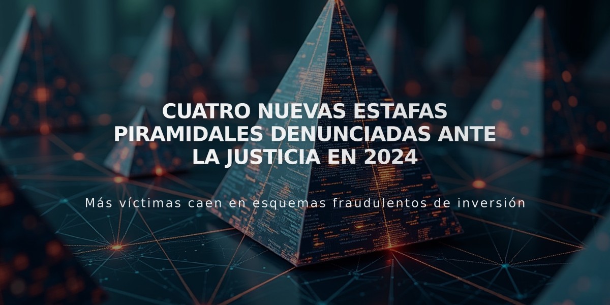 Cuatro nuevas estafas piramidales denunciadas ante la justicia en 2024