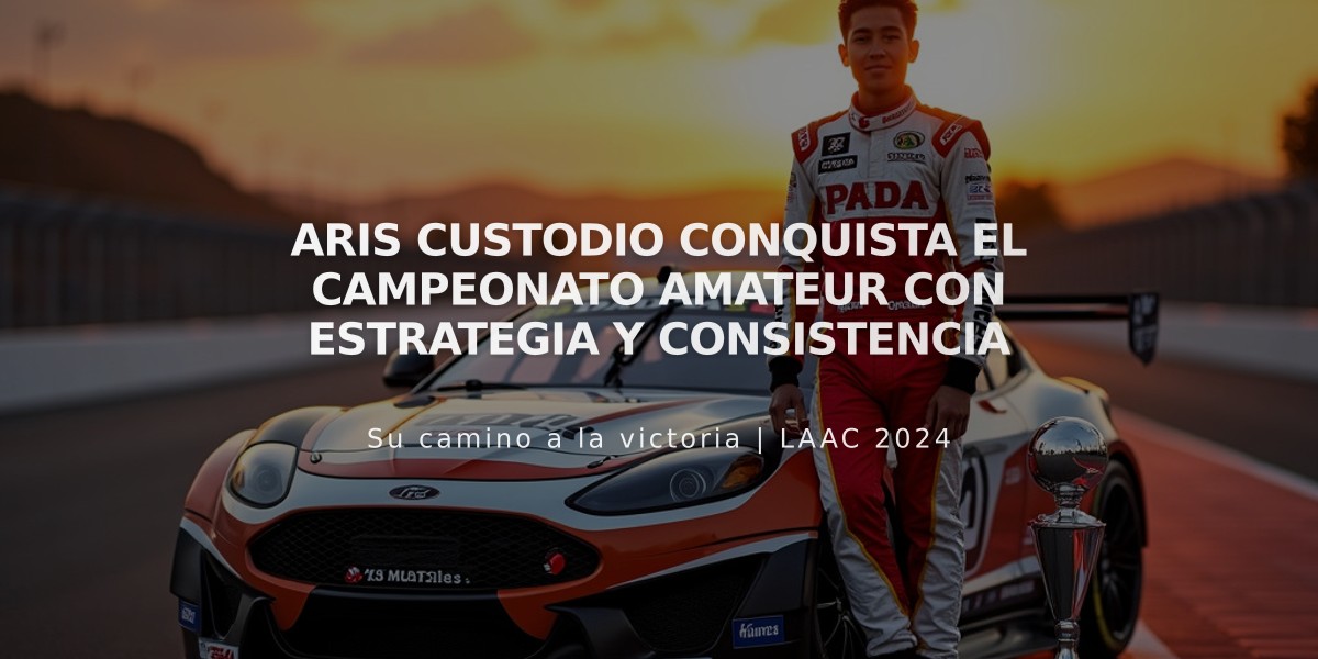 Aris Custodio conquista el campeonato Amateur con estrategia y consistencia