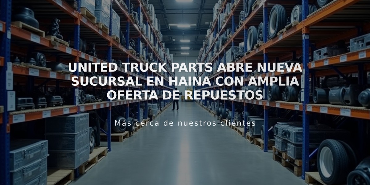 United Truck Parts abre nueva sucursal en Haina con amplia oferta de repuestos