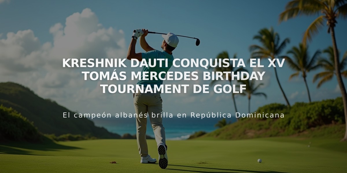 Kreshnik Dauti conquista el XV Tomás Mercedes Birthday Tournament de golf