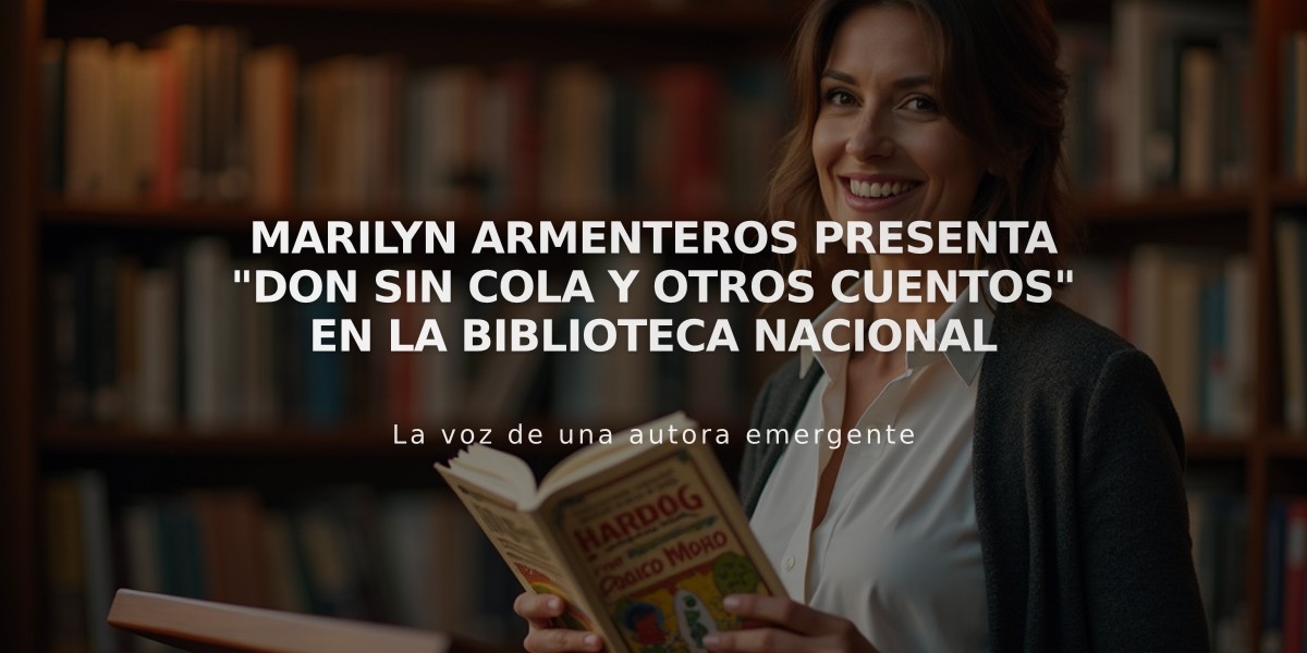 Marilyn Armenteros presenta "Don Sin Cola y otros cuentos" en la Biblioteca Nacional