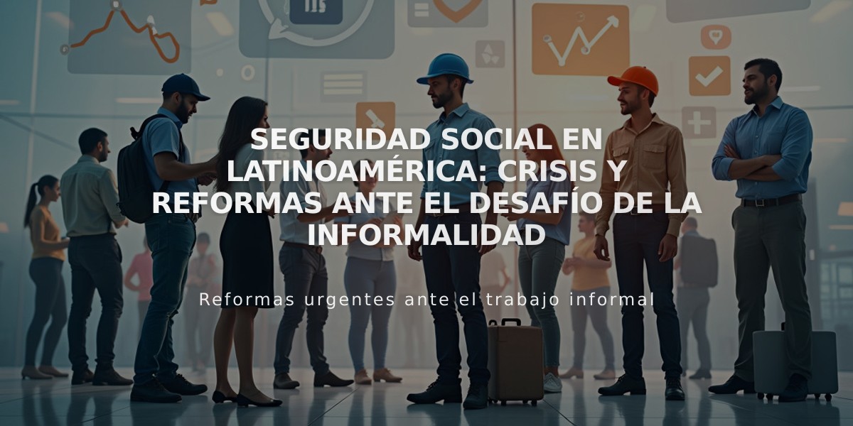 Seguridad Social en Latinoamérica: crisis y reformas ante el desafío de la informalidad