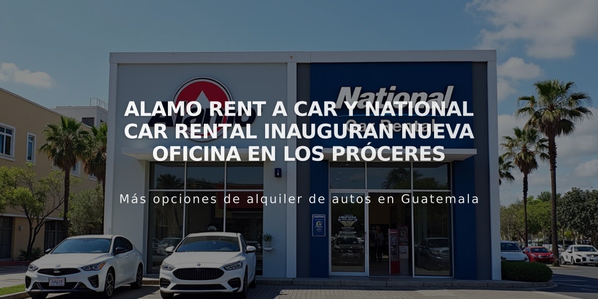 Alamo Rent A Car y National Car Rental inauguran nueva oficina en Los Próceres