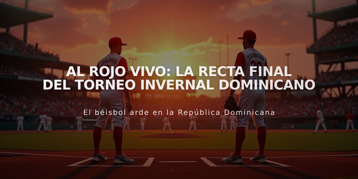 Al Rojo Vivo: La recta final del torneo invernal dominicano