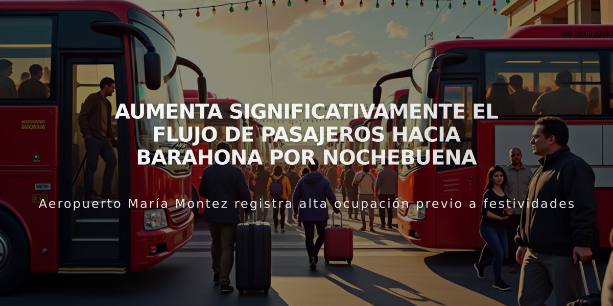 Aumenta significativamente el flujo de pasajeros hacia Barahona por Nochebuena