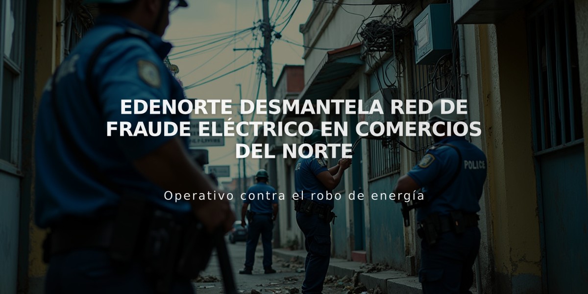 Edenorte desmantela red de fraude eléctrico en comercios del norte