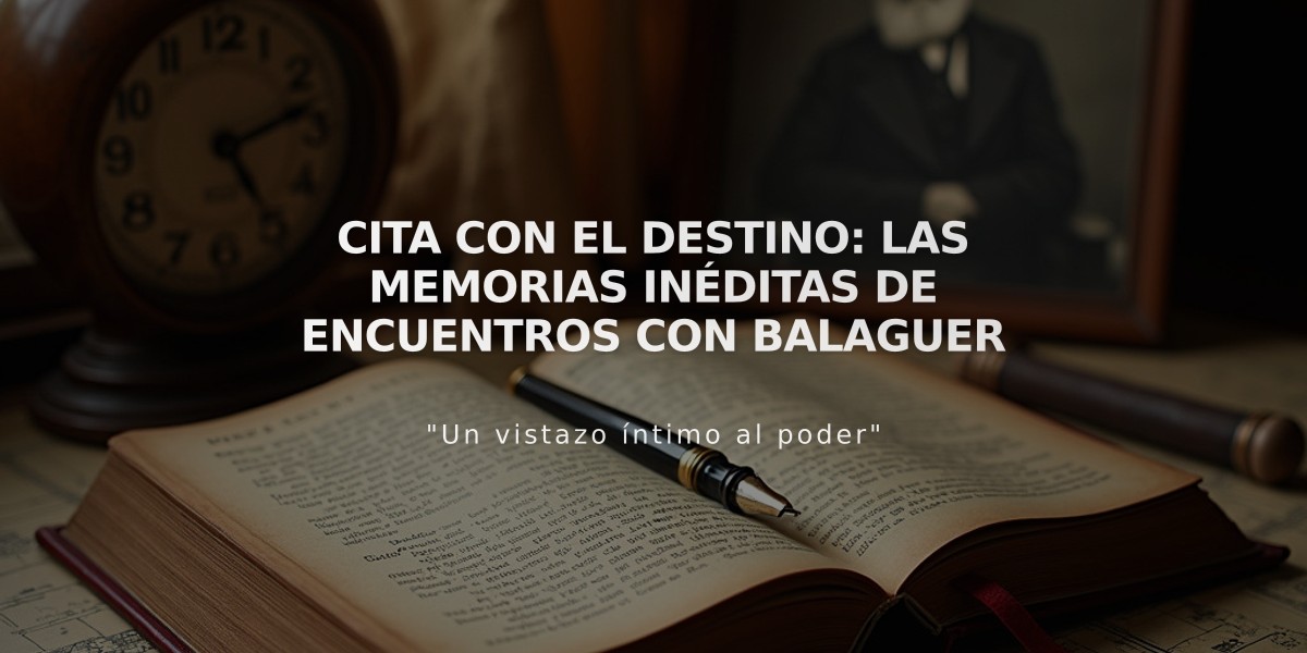 Cita con el destino: Las memorias inéditas de encuentros con Balaguer