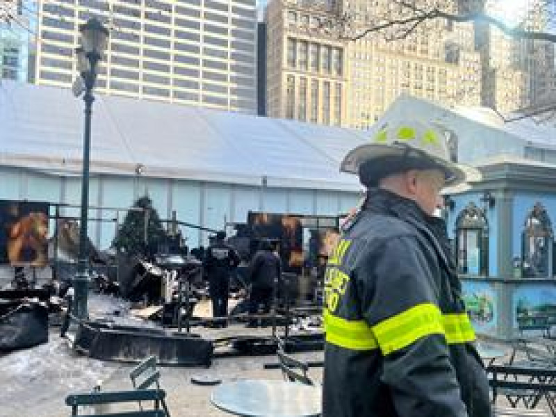 Bombero en incendio de Nueva York