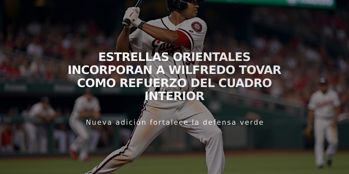 Estrellas Orientales incorporan a Wilfredo Tovar como refuerzo del cuadro interior