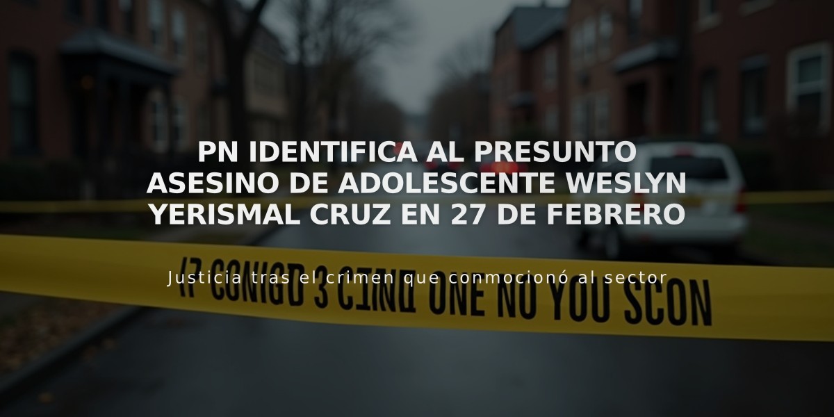 PN identifica al presunto asesino de adolescente Weslyn Yerismal Cruz en 27 de Febrero