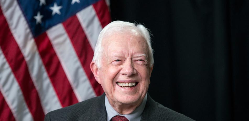 Jimmy Carter, expresidente estadounidense sonriendo