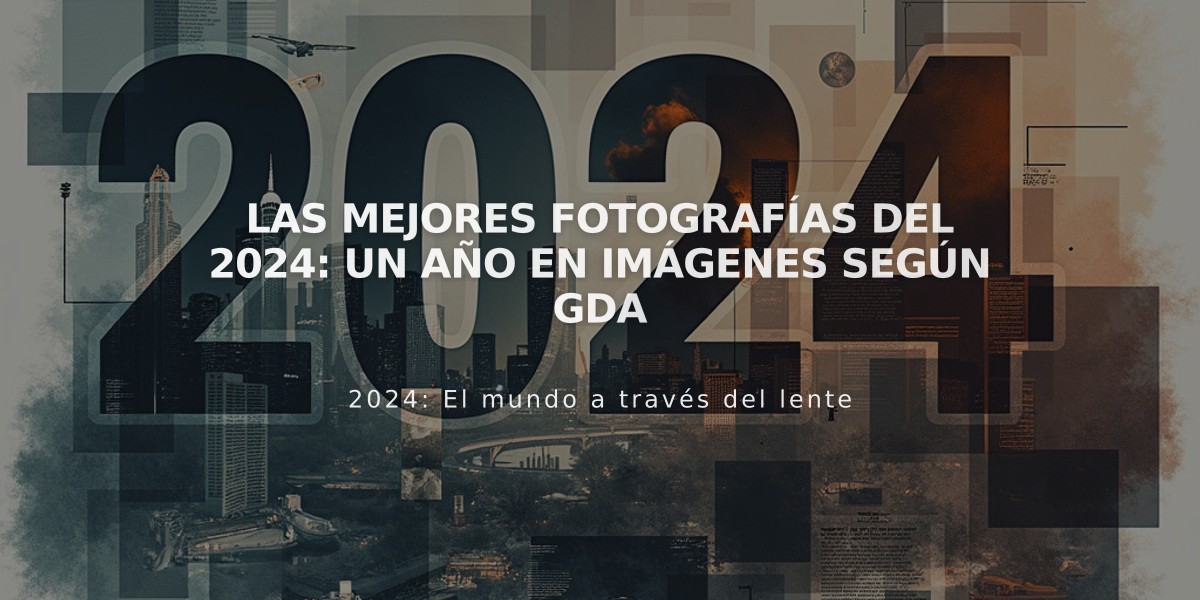 Las mejores fotografías del 2024: Un año en imágenes según GDA