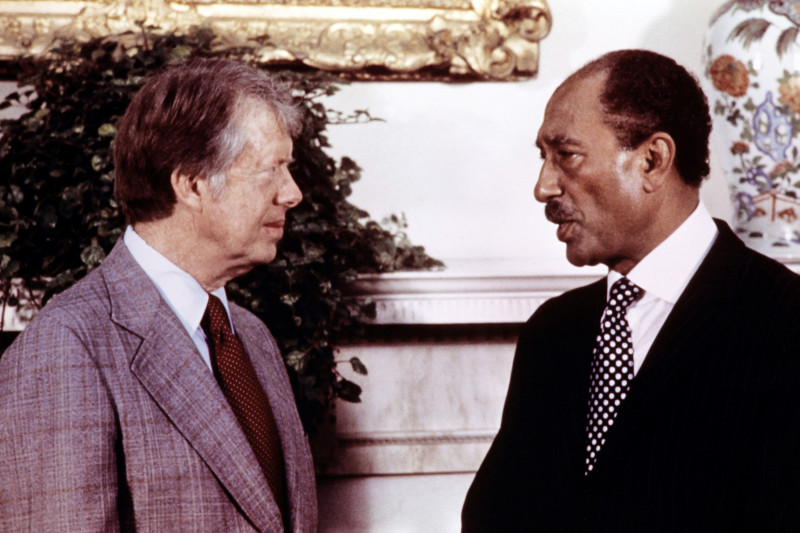 Carter y Sadat juntos