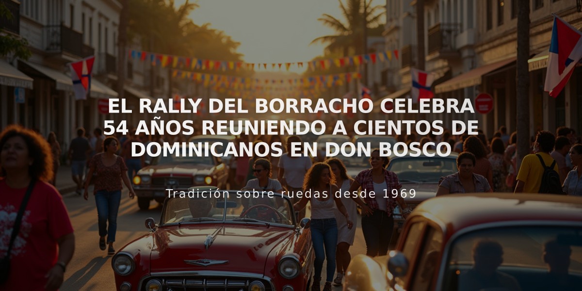 El Rally del Borracho celebra 54 años reuniendo a cientos de dominicanos en Don Bosco