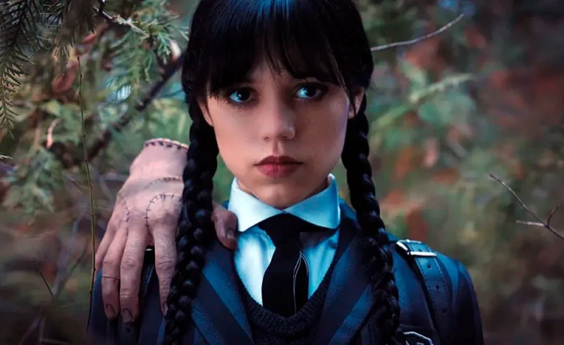 Primer plano de Wednesday Addams