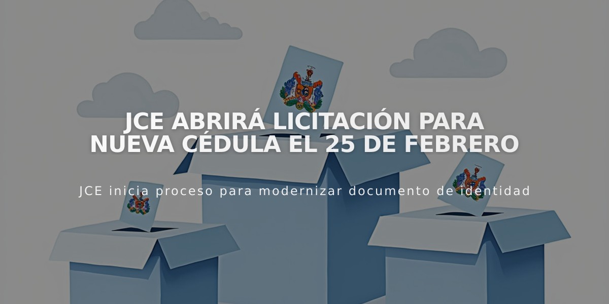 JCE abrirá licitación para nueva cédula el 25 de febrero