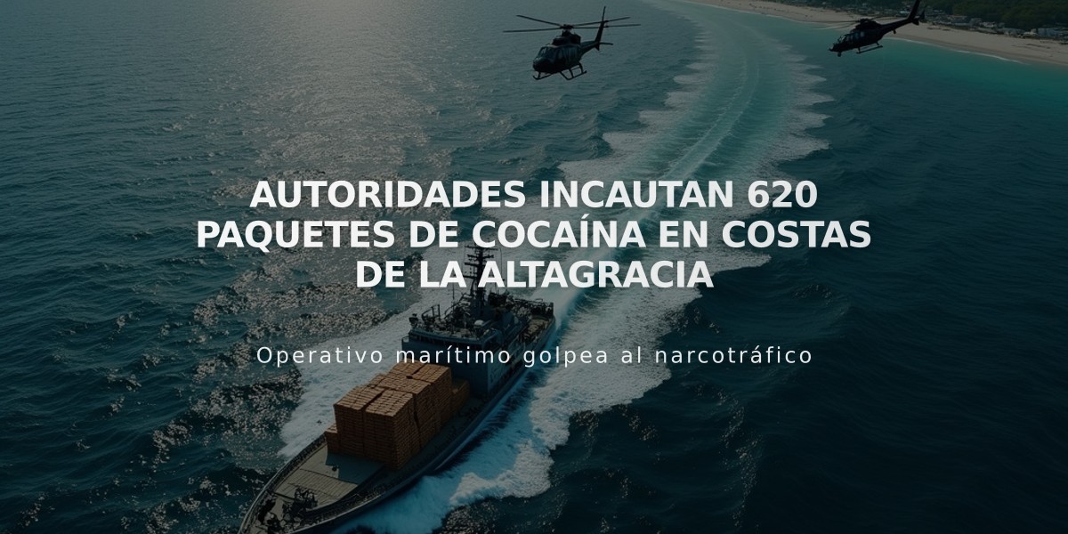 Autoridades incautan 620 paquetes de cocaína en costas de La Altagracia