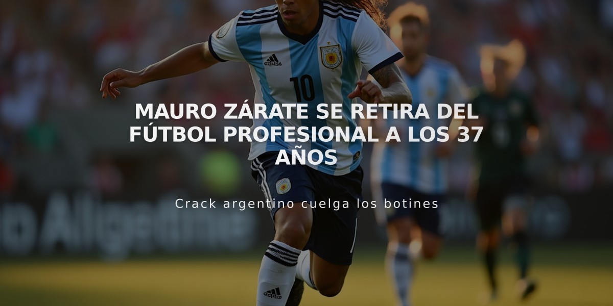 Mauro Zárate se retira del fútbol profesional a los 37 años