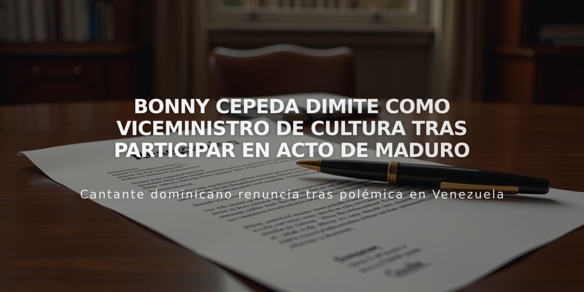 Bonny Cepeda dimite como viceministro de Cultura tras participar en acto de Maduro