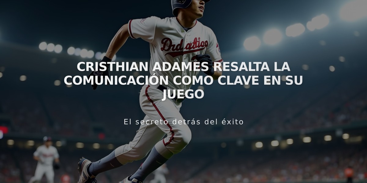 Cristhian Adames resalta la comunicación como clave en su juego