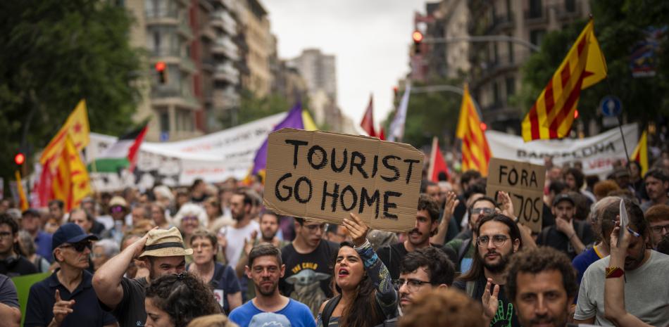 Protestas callejeras en Barcelona