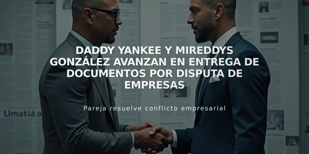 Daddy Yankee y Mireddys González avanzan en entrega de documentos por disputa de empresas