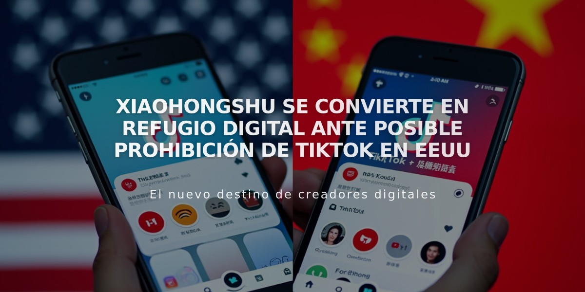 Xiaohongshu se convierte en refugio digital ante posible prohibición de TikTok en EEUU